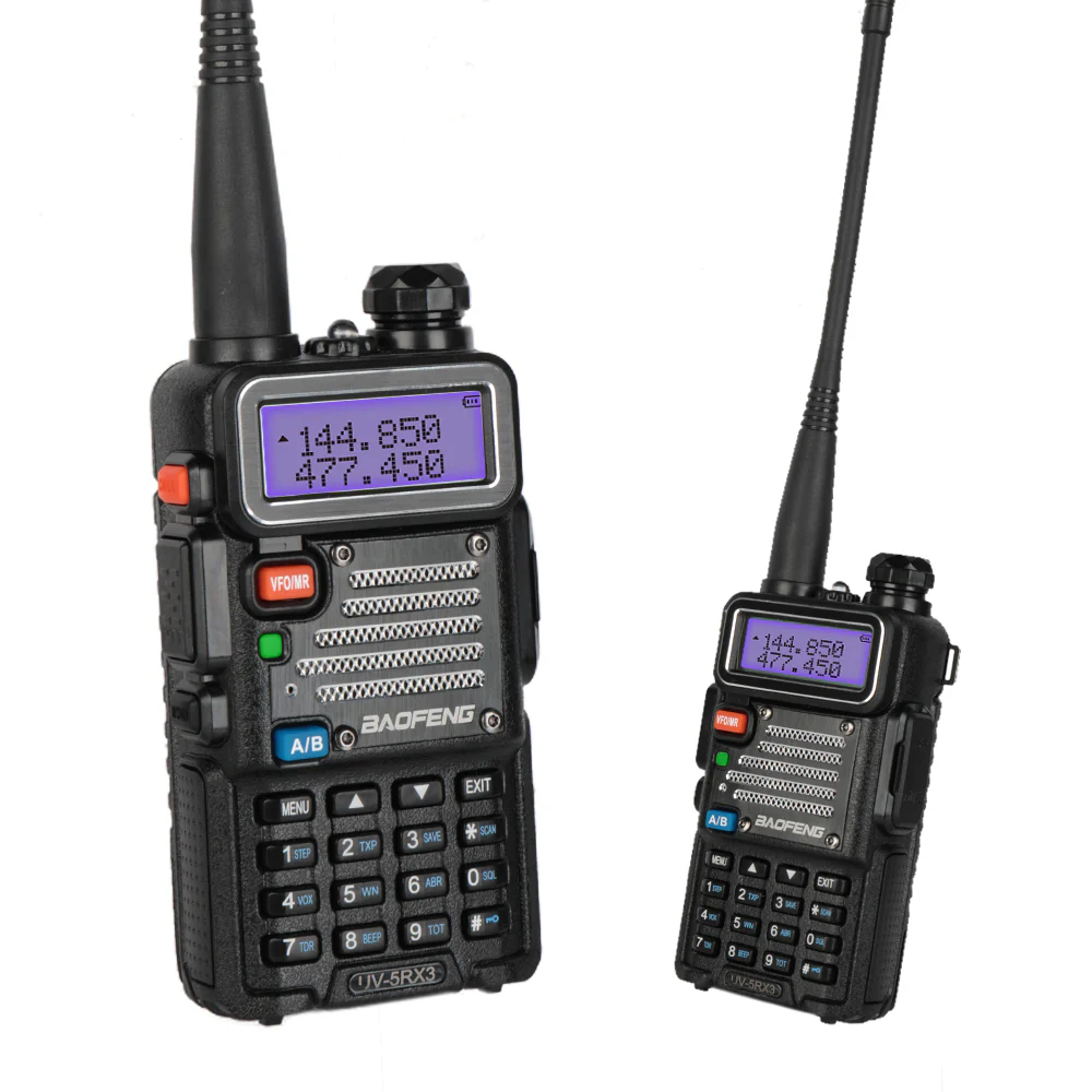 Baofeng UV-5RX3 [5 Packs] | Tri-band 1.25M | Tri-color LCD | 2 Antennas | with Cable | Support CHIRP Programming - Image 12