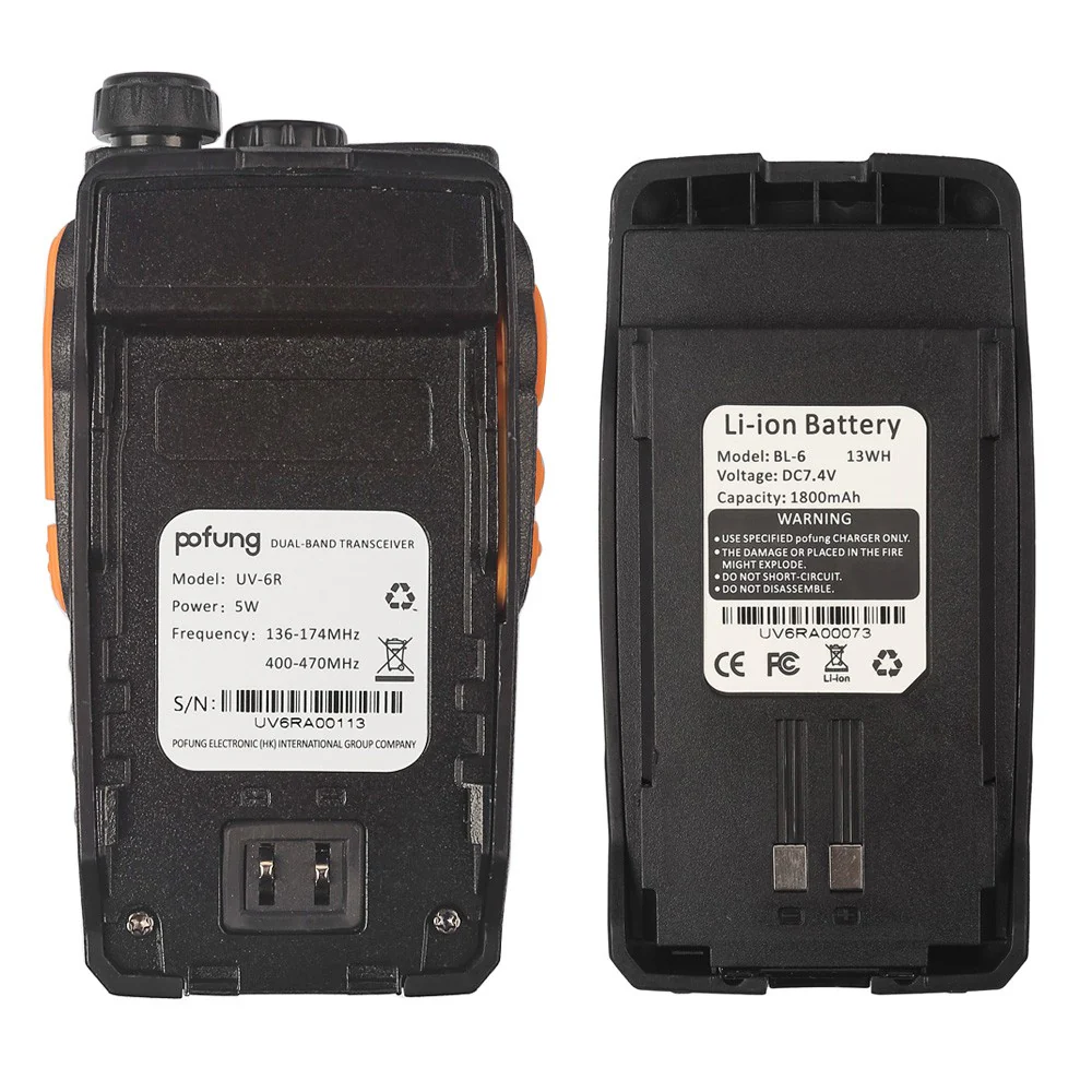 Baofeng UV-6R Dual Band Two-Way Radio [DISCONTINUED] - Image 8
