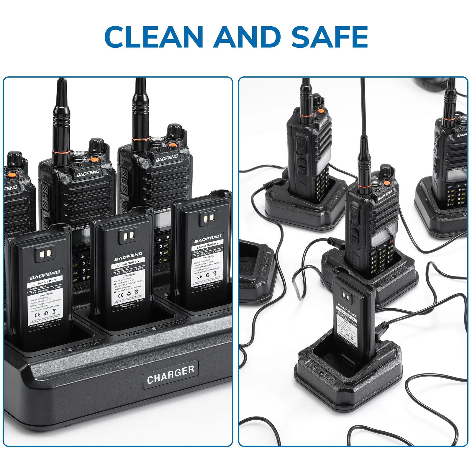 Baofeng UV-9G Six Way Charger | Bulk Charger Station | for UV-9G GT-3WP UV-9R UV-9R Plus - Image 6