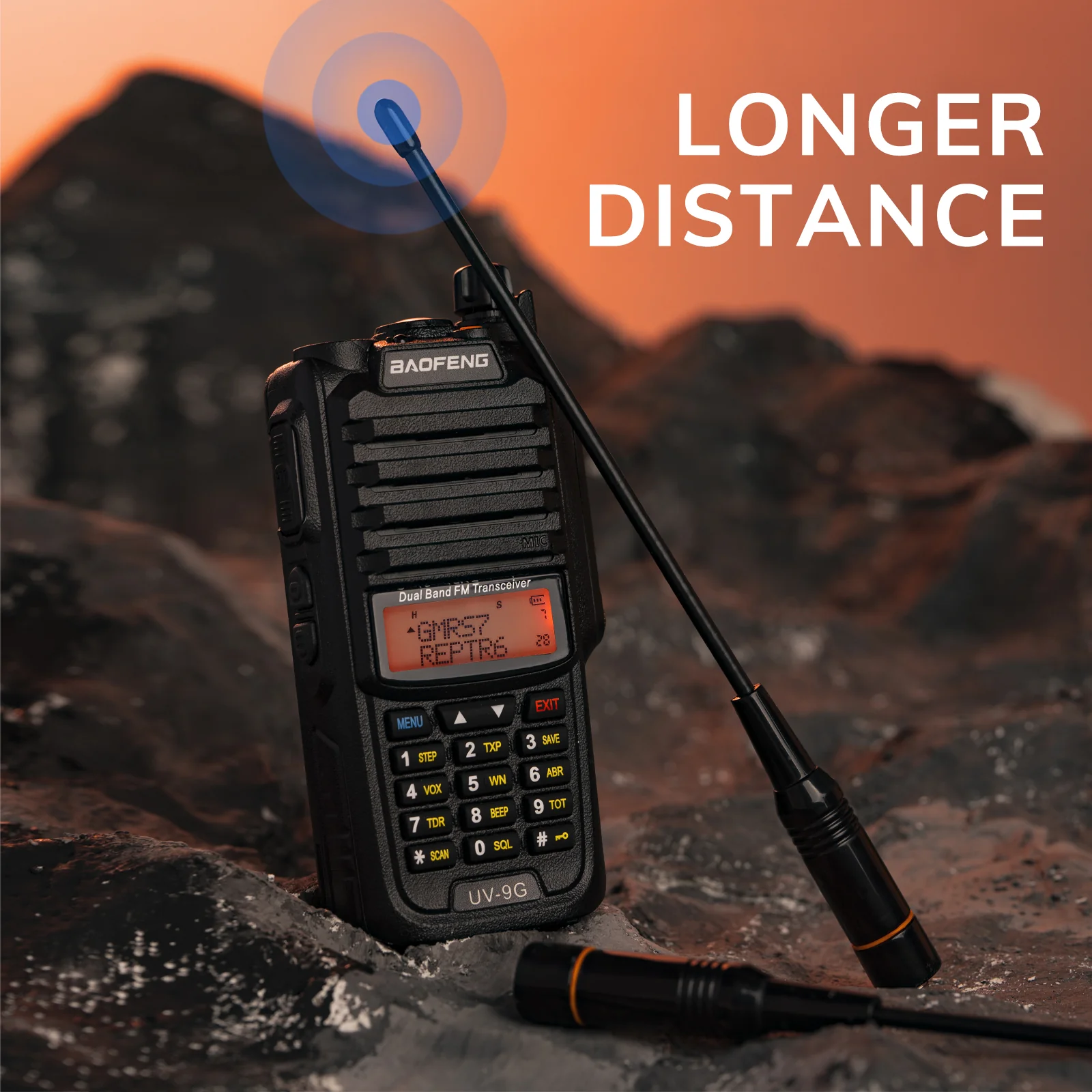 Baofeng UV-9G GMRS Radio | 5W | IP67 Waterproof | Repeater Capable | V/UHF Scanner | NOAA - Image 5