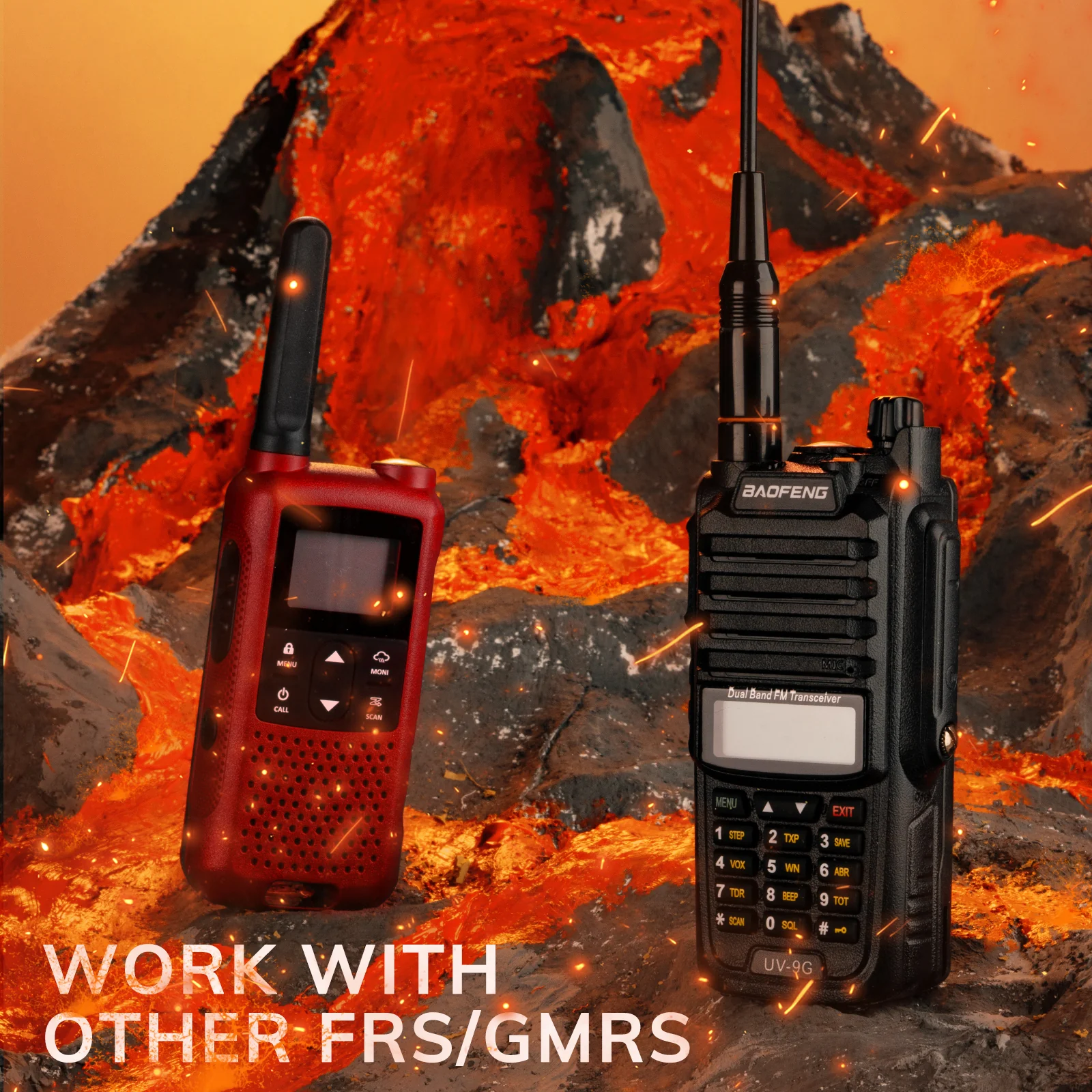 Baofeng UV-9G GMRS Radio | 5W | IP67 Waterproof | Repeater Capable | V/UHF Scanner | NOAA - Image 7