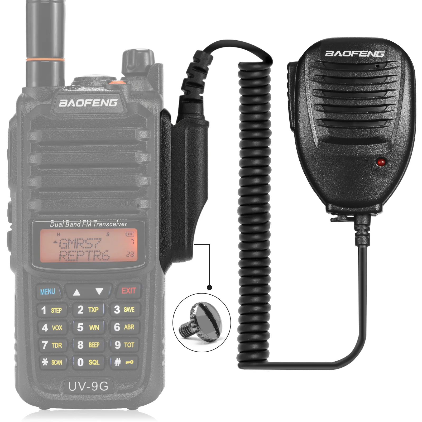 Baofeng Waterproof Shoulder Speaker Mic | UV-9G GT-3WP BF-9700 UV-9R UV-82WP - Image 5