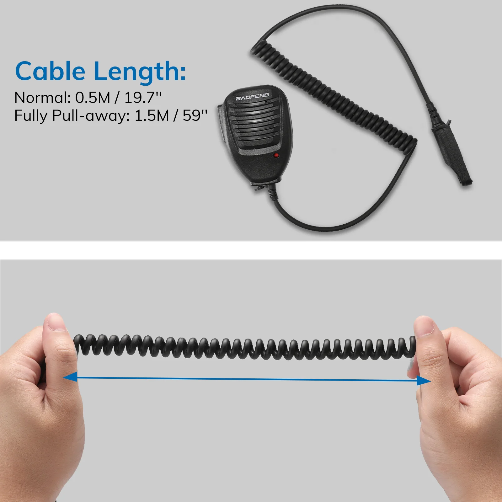 Baofeng Waterproof Shoulder Speaker Mic | UV-9G GT-3WP BF-9700 UV-9R UV-82WP - Image 8
