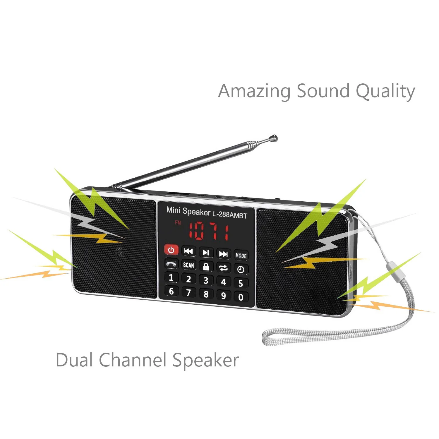 Bluetooth Super Bass Speaker SD/TF MP3 Player AM/FM Radio [DISCONTINUED] - Image 6
