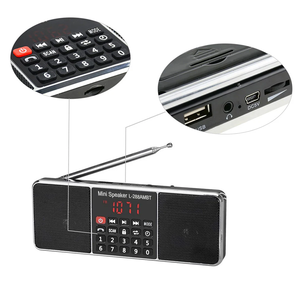 Bluetooth Super Bass Speaker SD/TF MP3 Player AM/FM Radio [DISCONTINUED] - Image 7