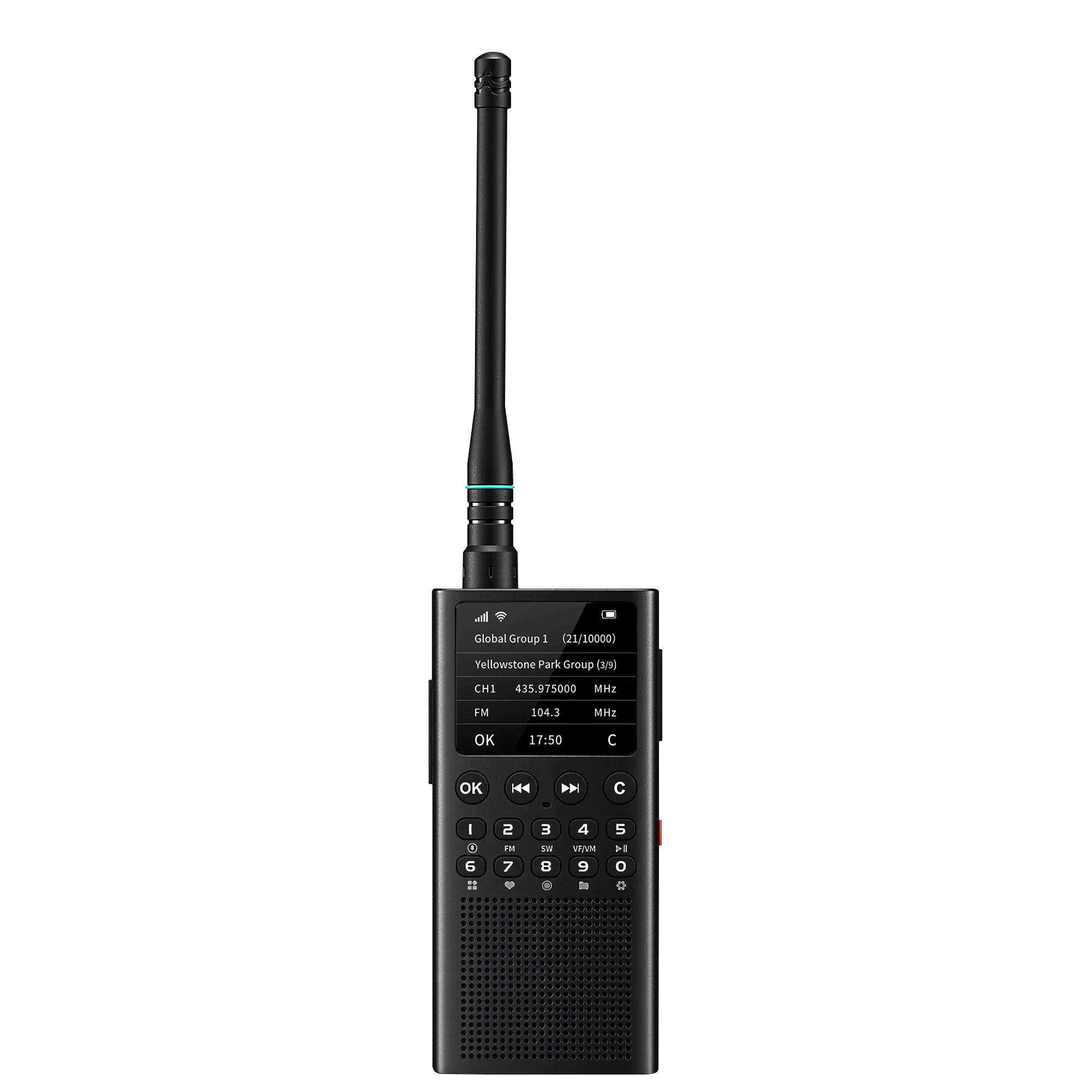 CHOYONG WT2 Network Radio | 2W UHF HT | WiFi/4G POC Group Talk | FM/AM/SW Receiver | 2500mAh Fast Charging | Voice Search