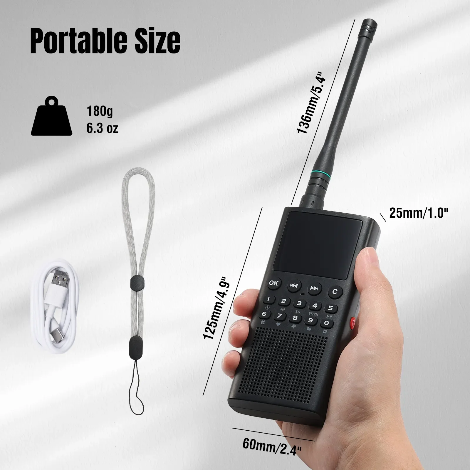 CHOYONG WT2 Network Radio | 2W UHF HT | WiFi/4G POC Group Talk | FM/AM/SW Receiver | 2500mAh Fast Charging | Voice Search - Image 5