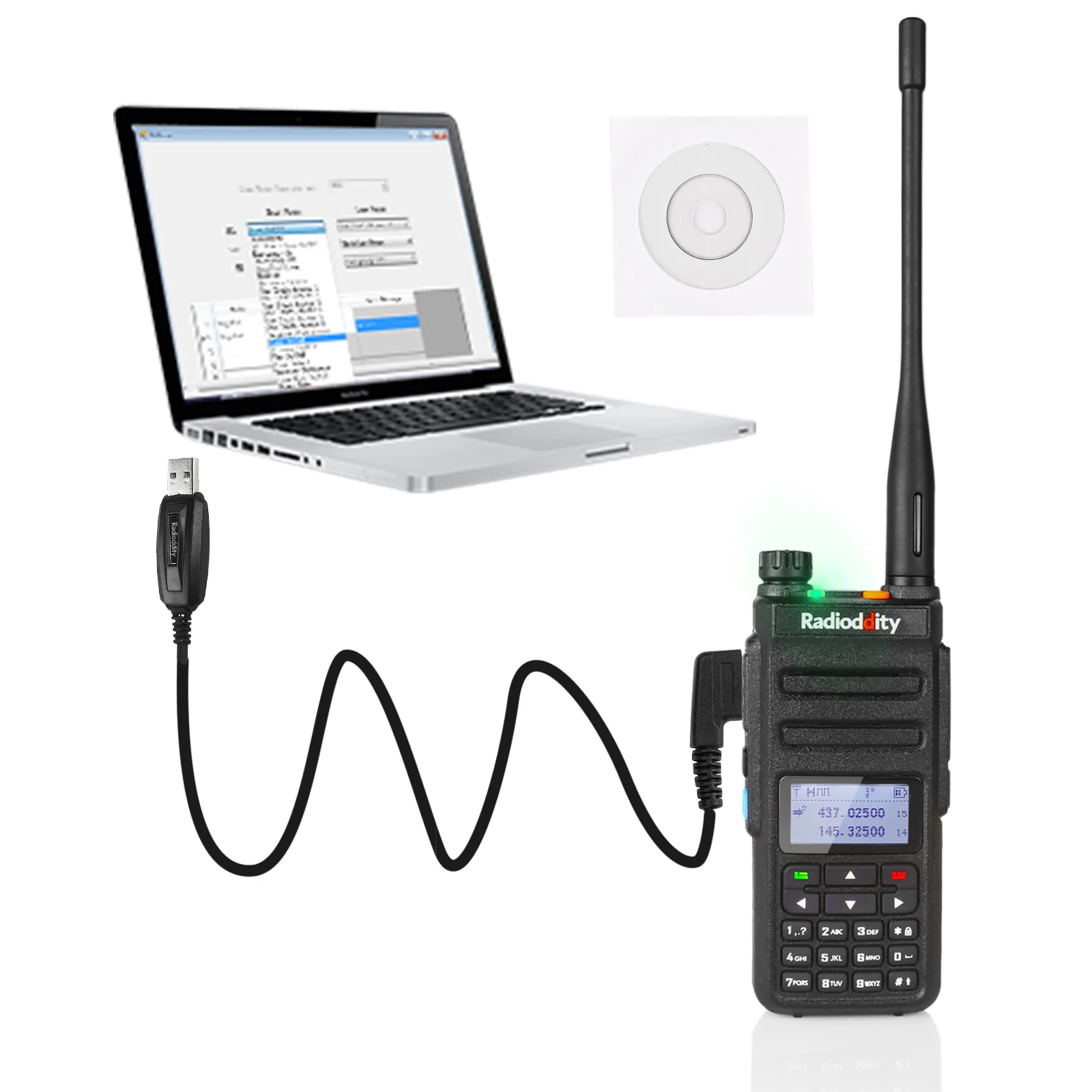 GD-77 DMR Dual Band Dual Time Slot Two Way Radio + Cable [10 Pack] [DISCONTINUED] - Image 10