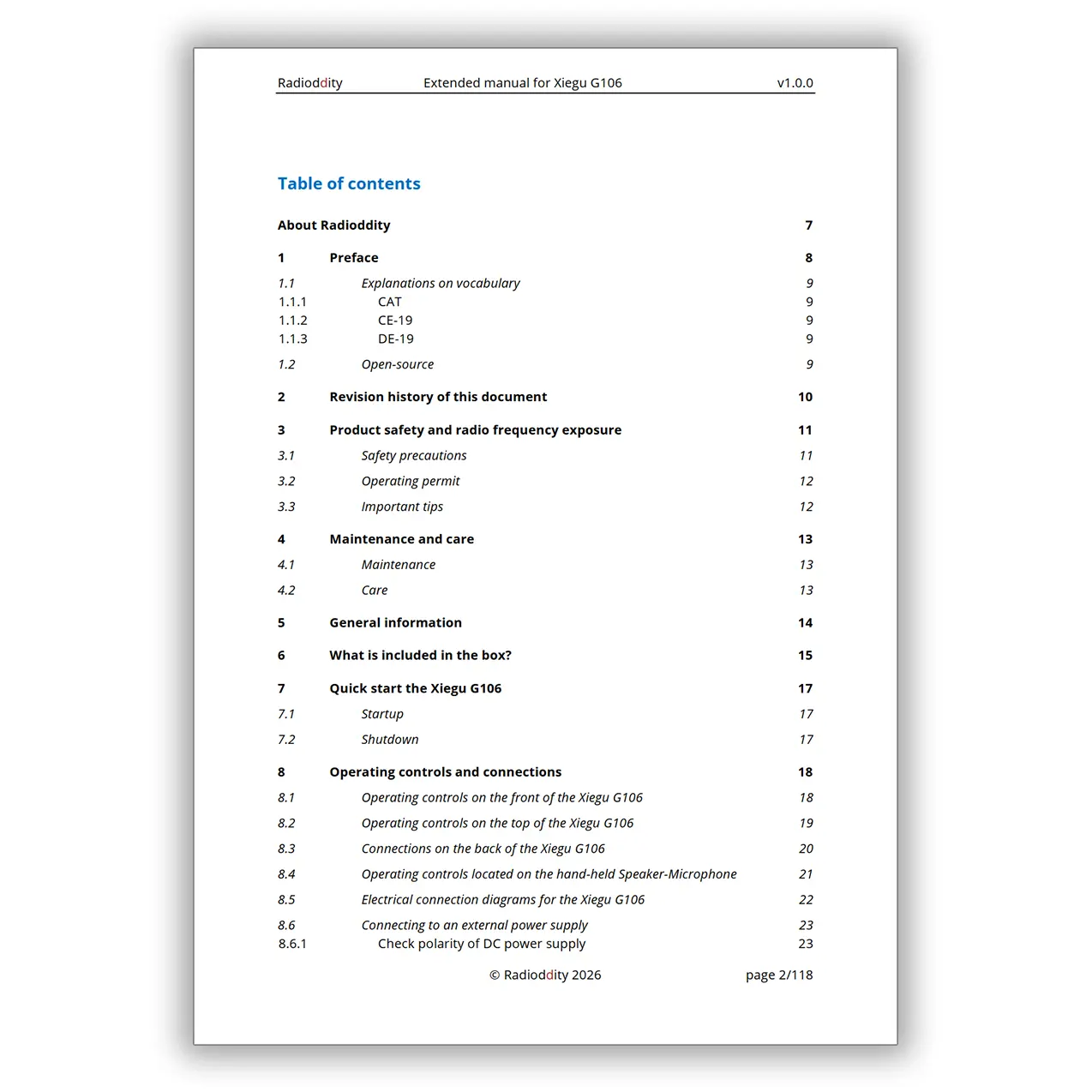[eBook] Radioddity Extended Manual for Xiegu G106 - Image 2