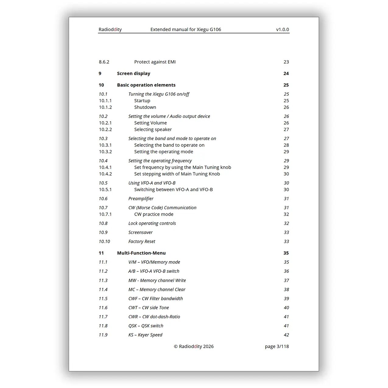 [eBook] Radioddity Extended Manual for Xiegu G106 - Image 3