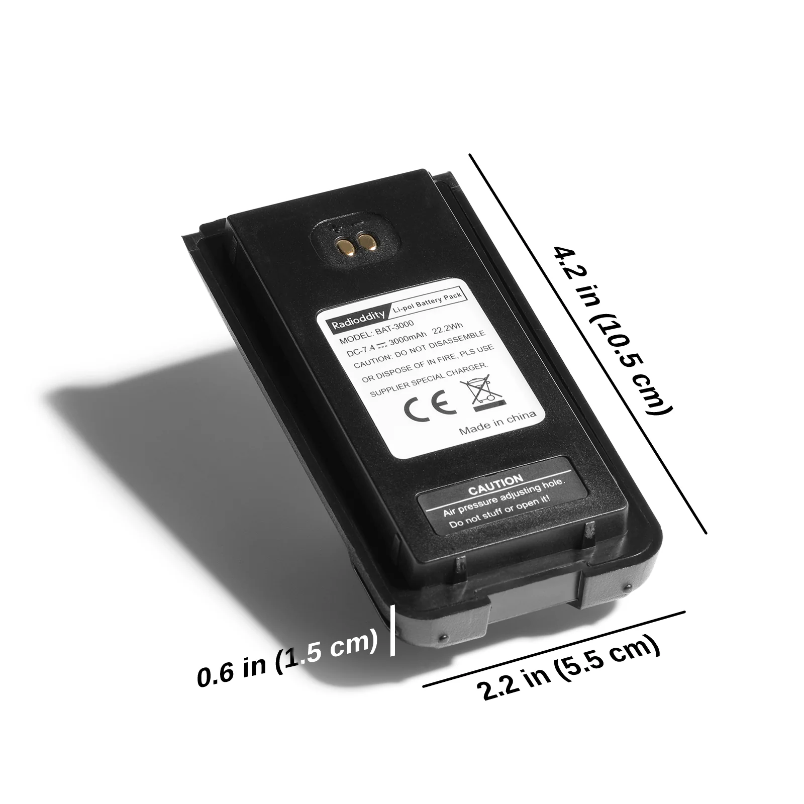 3000mAh Battery for Radioddity GD-88 - Image 4