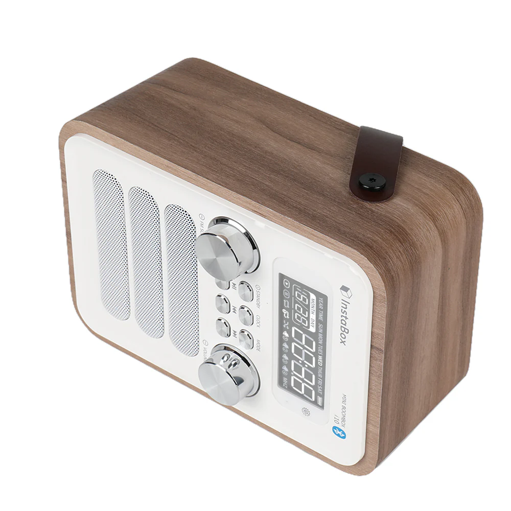 InstaBox i10 Wooden FM Clock Radio & Bluetooth Speaker [DISCONTINUED] - Image 7