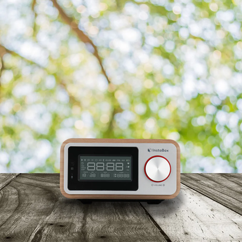 Instabox i30 Wooden Clock Radio & Bluetooth Speaker [DISCONTINUED] - Image 11