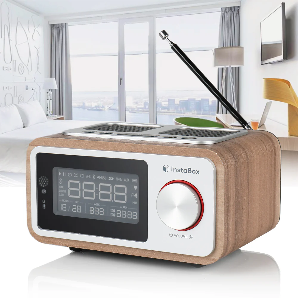 Instabox i30 Wooden Clock Radio & Bluetooth Speaker [DISCONTINUED] - Image 7