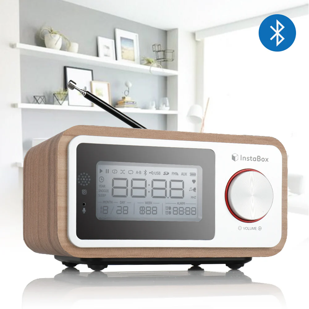 Instabox i30 Wooden Clock Radio & Bluetooth Speaker [DISCONTINUED] - Image 8