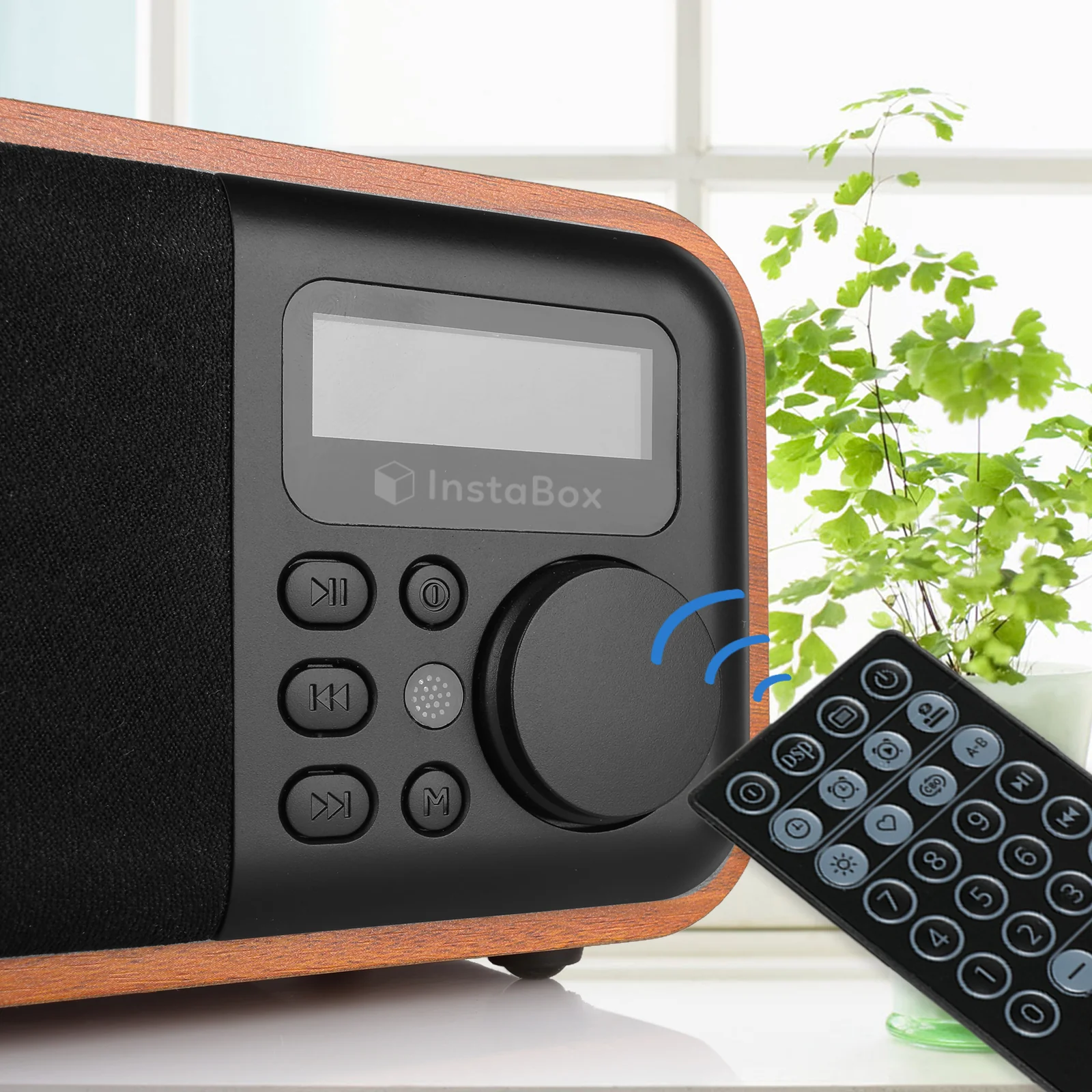 InstaBox i90 Wooden FM Clock Radio & Bluetooth Speaker [DISCONTINUED] - Image 7