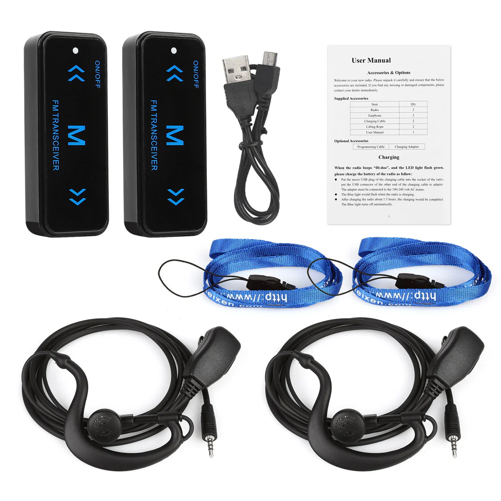 LEIXEN VV-108 Super MINI Walkie Talkies USB (1 Pair) [DISCONTINUED] - Image 6