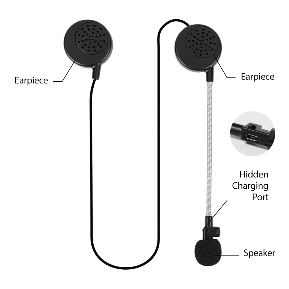 Radioddity M1 / M1 Pro Wireless Stereo Motorcycle Helmet Headset Bluetooth [DISCONTINUED] - Image 3