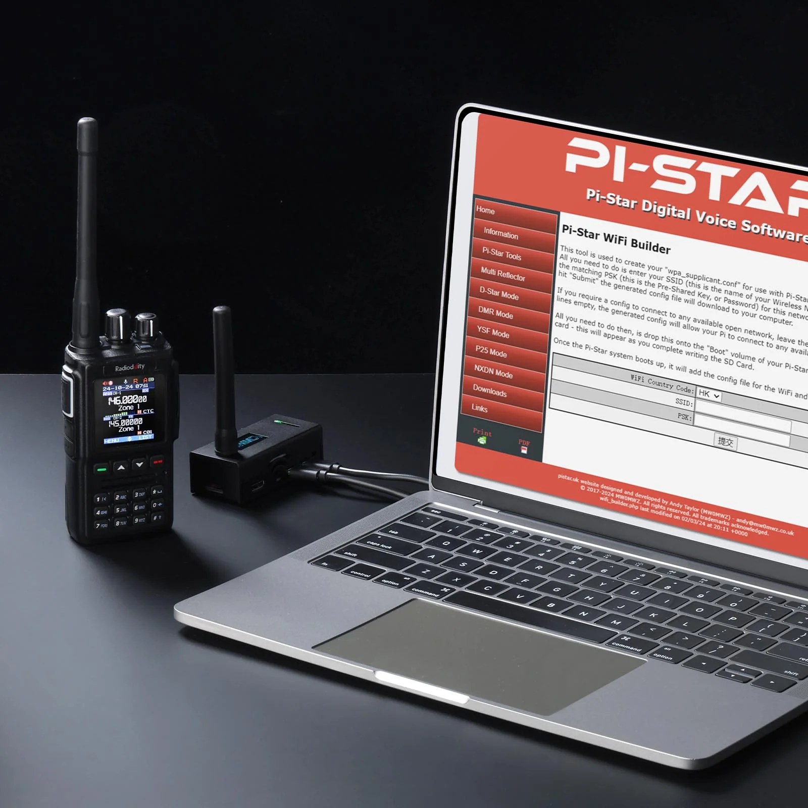 Radioddity RHS-H1 MMDVM Hotspot | OLED Screen | Raspberry Pi-Zero W | Support P25/DMR/D-STAR/YSF/NXDN | UHF VHF WiFi Digital Voice Modem | 16G TF Card - Image 8
