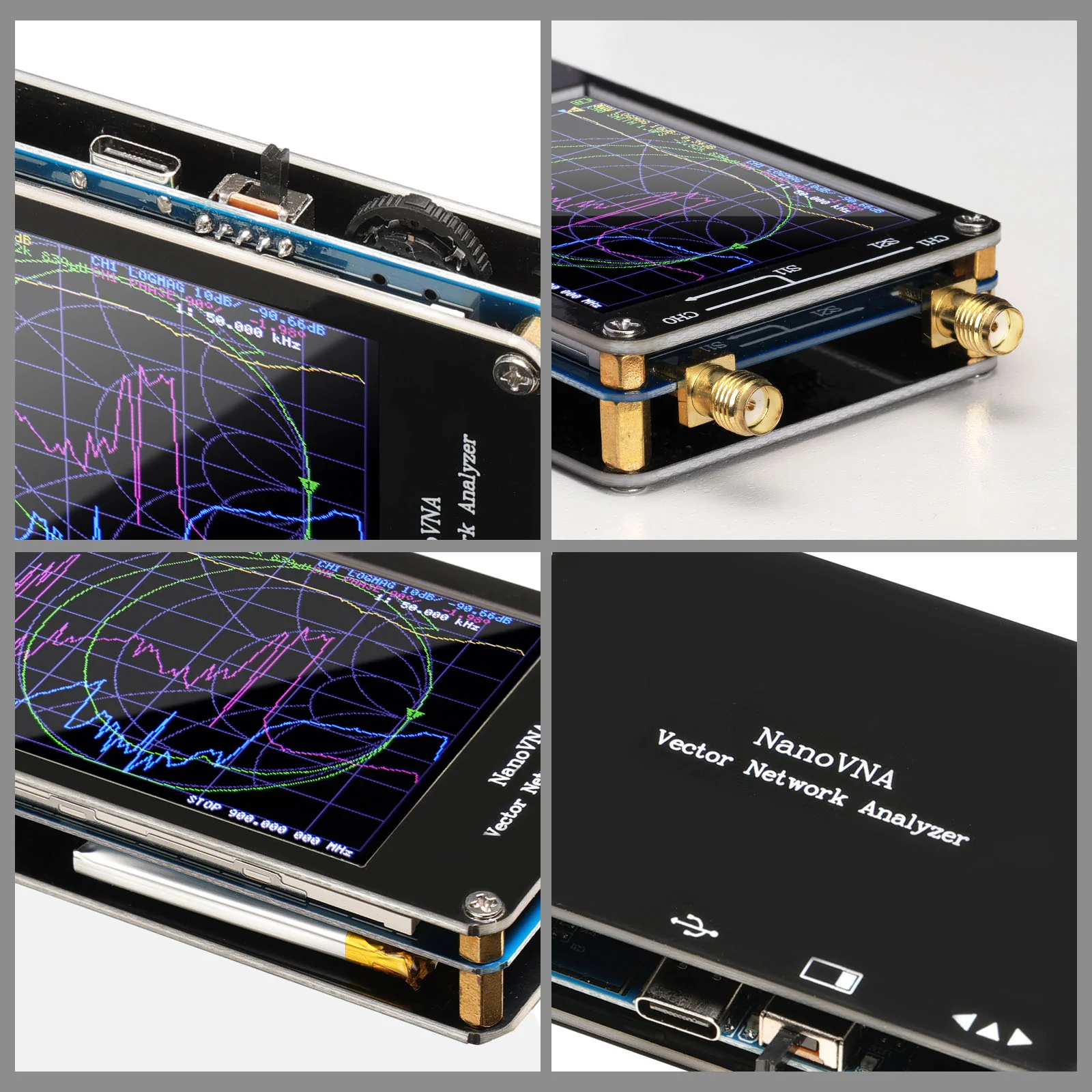 NanoVNA-H Vector Network Analyzer | 10kHz-1.5GHz | Upgraded V3.6 | 650mAh Battery | PC Software Support | USB-C Charging - Image 6