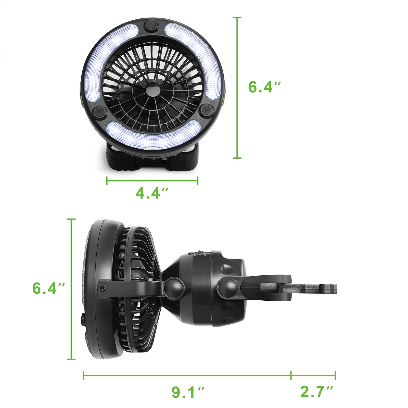 Raddy CF2 Portable Camping Fan with LED Lantern Battery Powered Tent Light [DISCONTINUED] - Image 9