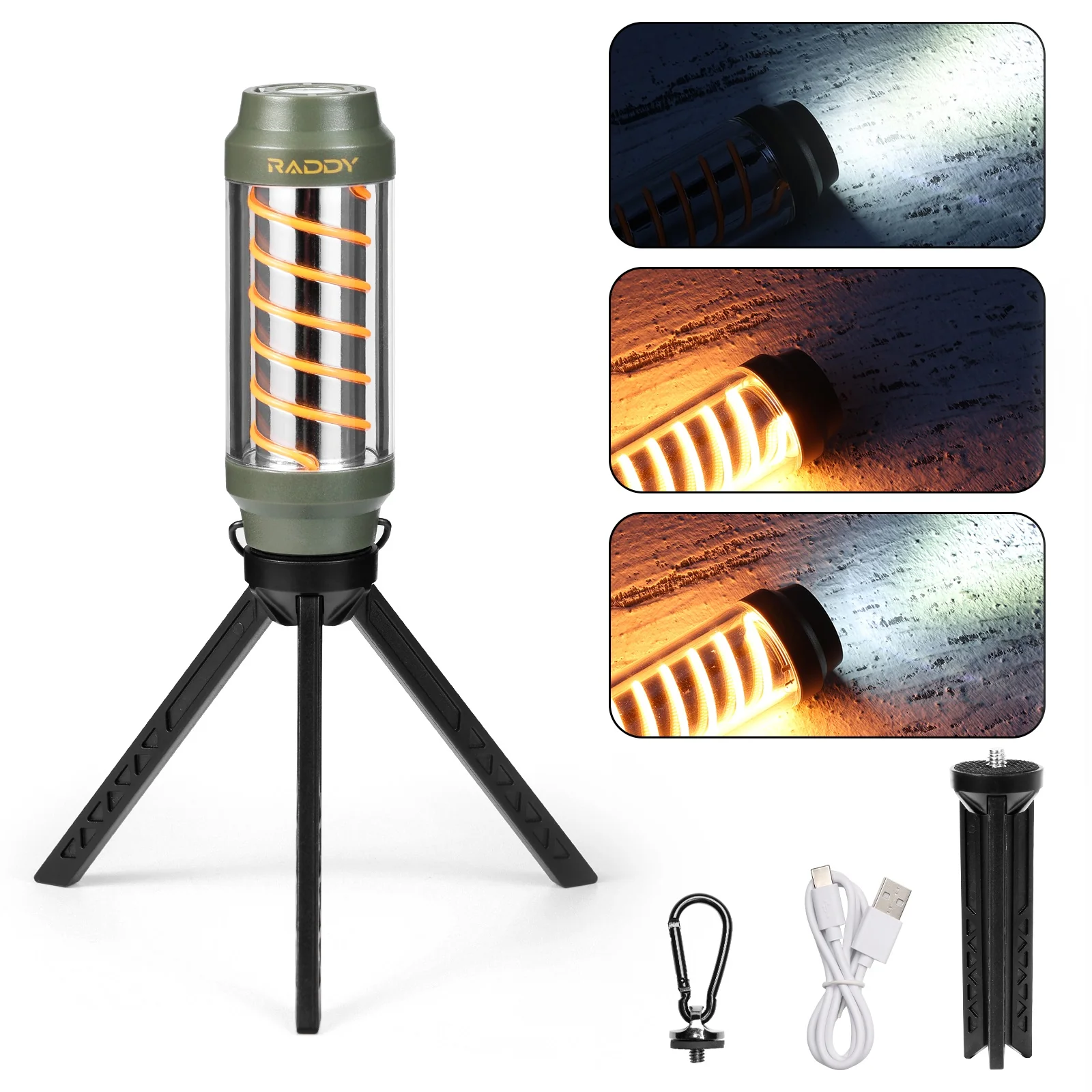 Raddy CL-1 Camping Lantern |  Portable Rechargeable Flashlight | 7 Light Modes | IPX6 Waterproof - Image 6