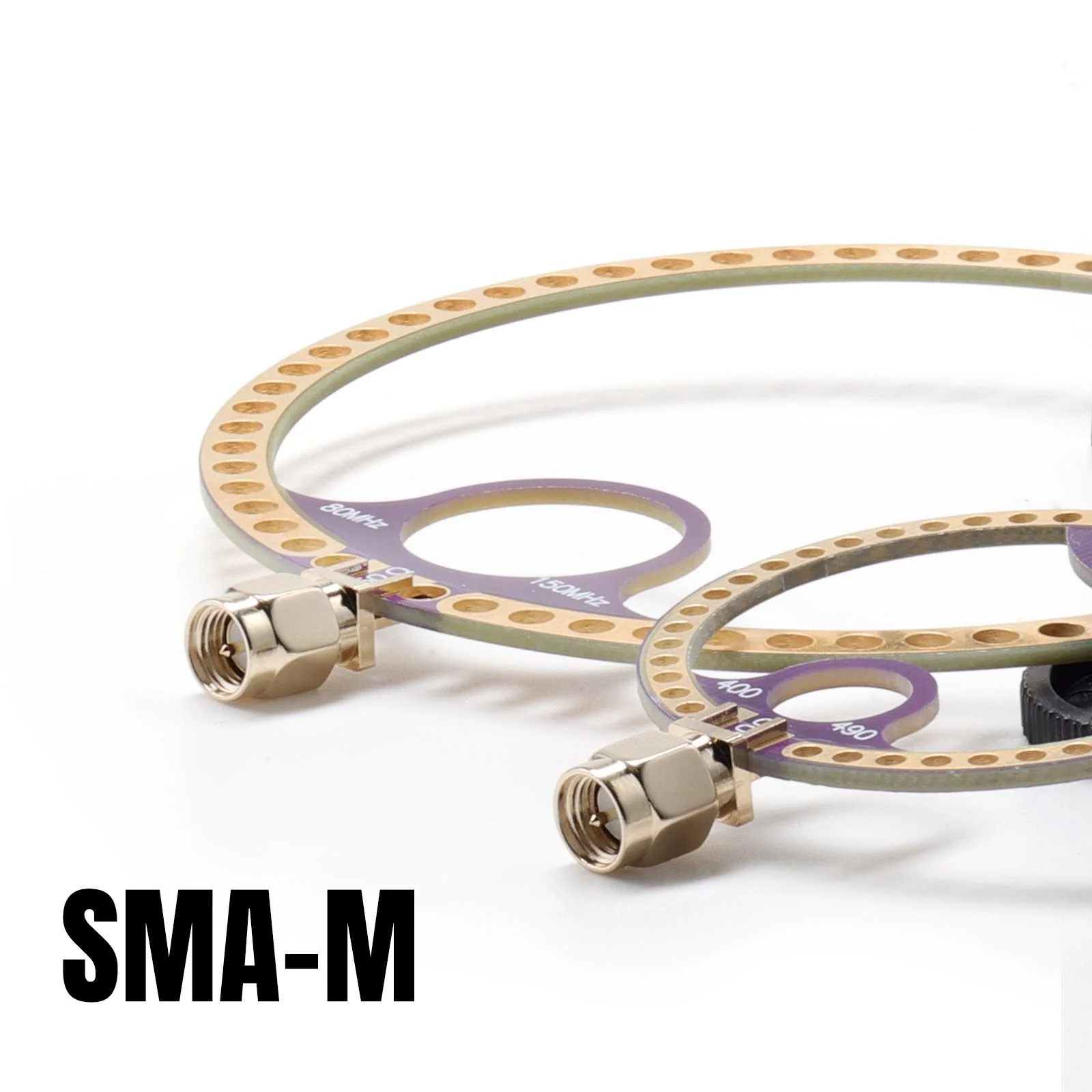 Raddy Donut VHF UHF Antenna | SMA-Male | VHF (80MHz-150MHz) & UHF (400MHz-470MHz) | Portable Mini Loop Antenna | For Malahit DSP1/DSP2 - Image 2