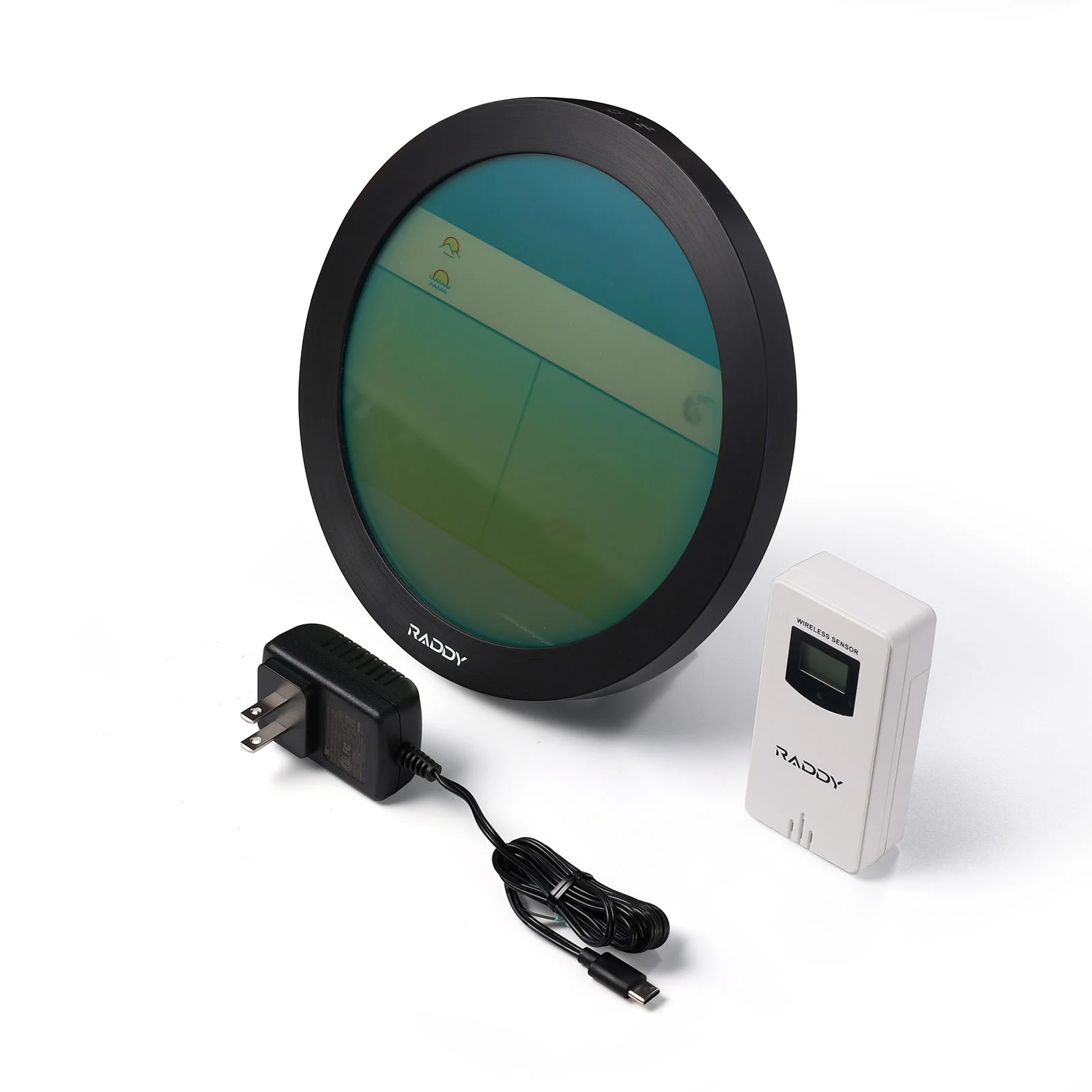 Raddy DT7 Weather Station | Large HTN Color Display | Atomic Clock | Sunset/Sunrise Time | Weather Forecast | Alerts - Image 10