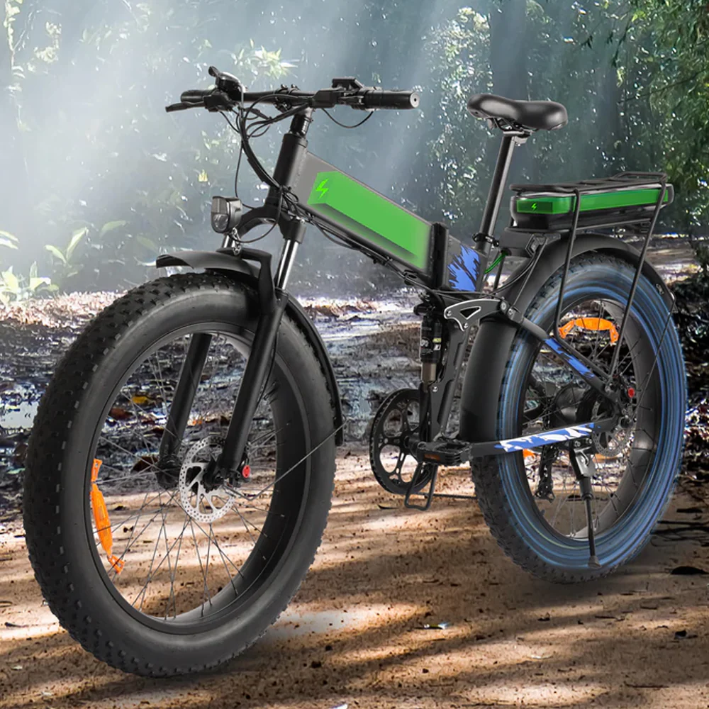 Raddy eTrail Terra Folding Electric Bike | 750W | Fat Tire | 48V Battery | 60 Miles 7 Speed | Dual Battery Design [DISCONTINUED] - Image 12