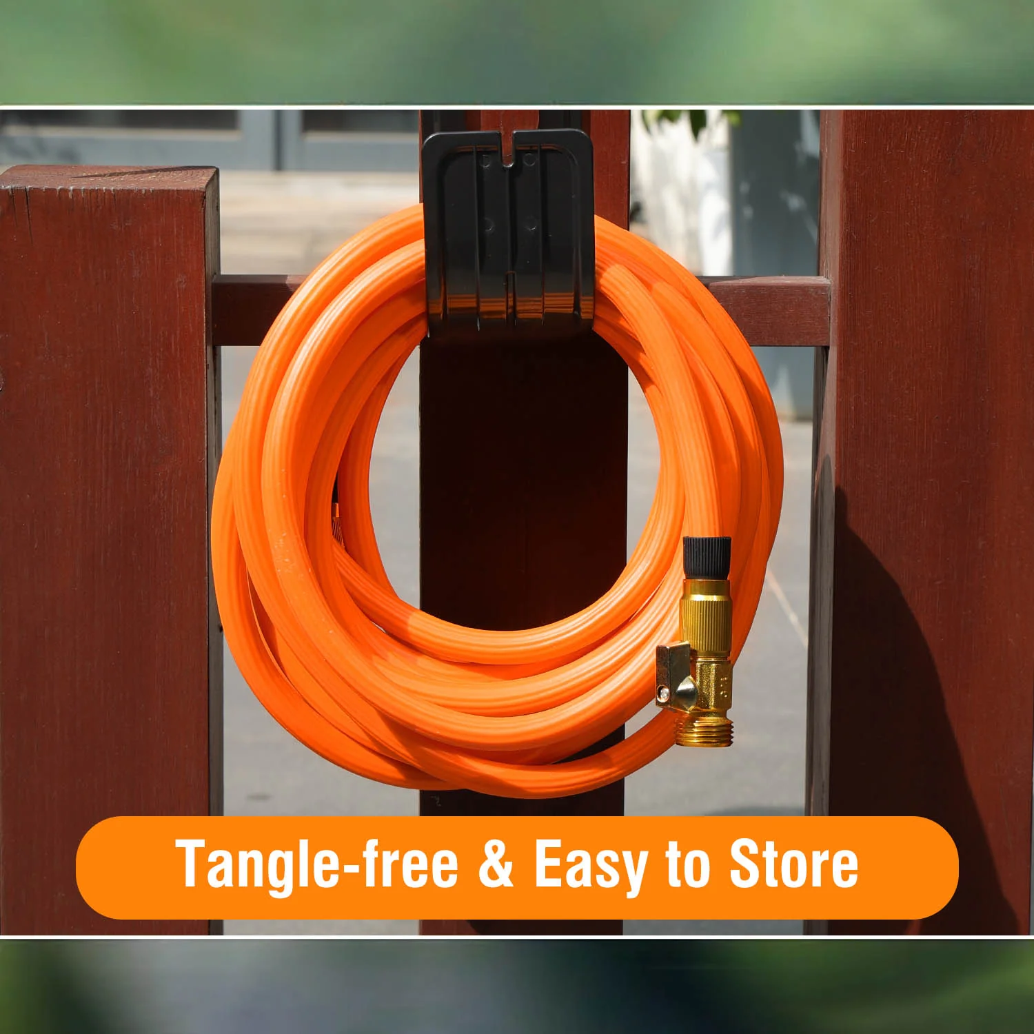 Raddy GH-1 Expandable Garden Hose | Lightweight | 50ft | High-Pressure Resistant  | With 10 Pattern Spray Nozzle | 3/4" Leak-Proof Connector - Image 3