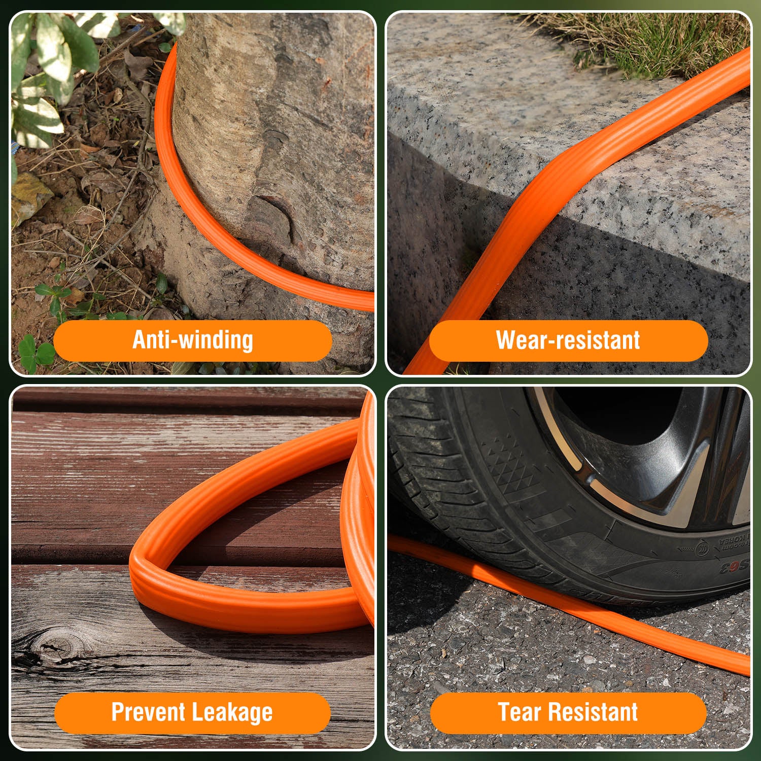 Raddy GH-1 Expandable Garden Hose | Lightweight | 50ft | High-Pressure Resistant  | With 10 Pattern Spray Nozzle | 3/4" Leak-Proof Connector - Image 4