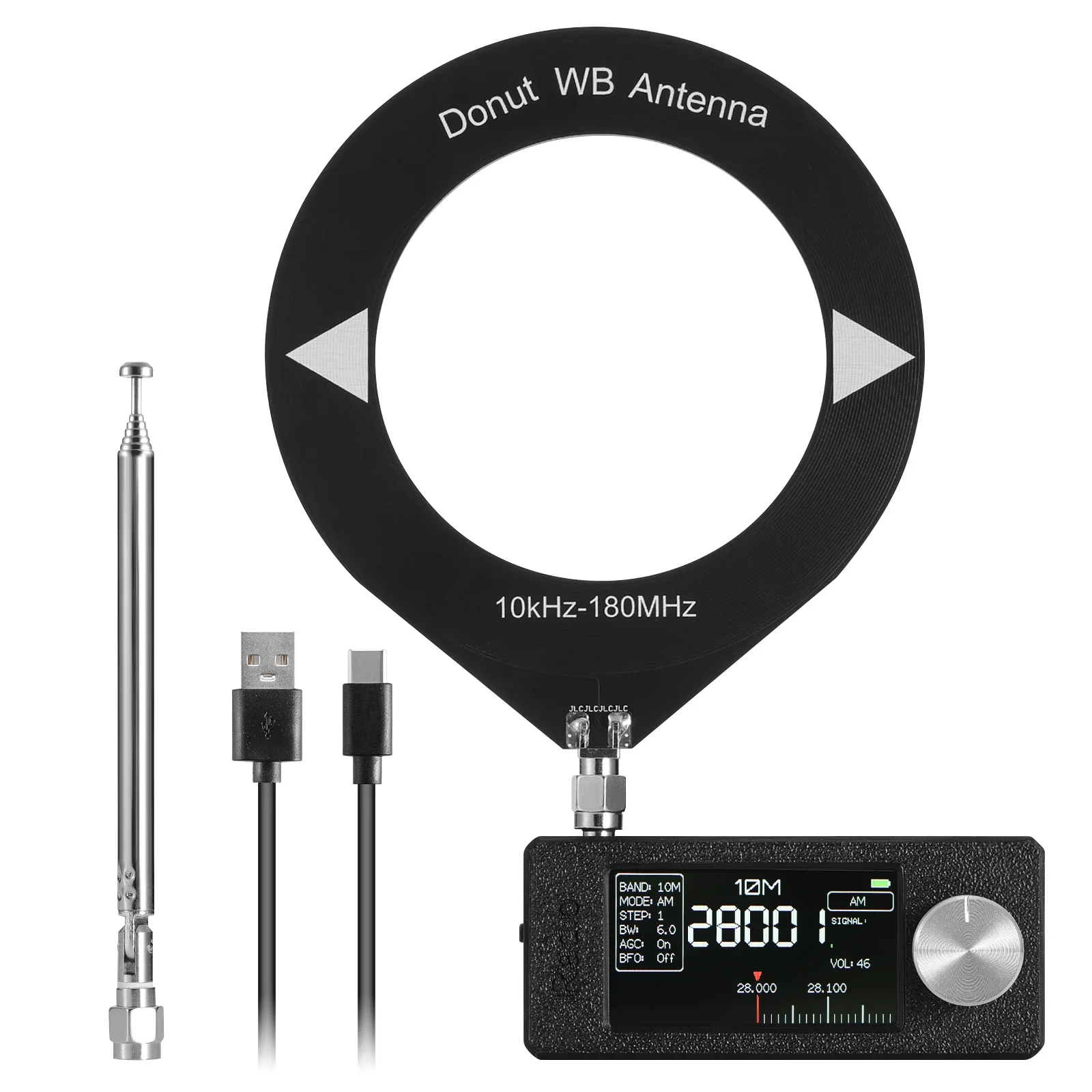 Raddy Mini Radio All-Band DSP Radio | Si4732 Chip | FM/SW/MW/VHF/CB Receiver | LSB/USB Modes | Headphone Amplifier | 1.9" Color Screen | Pocket Size | Firmware Upgrade - Image 2
