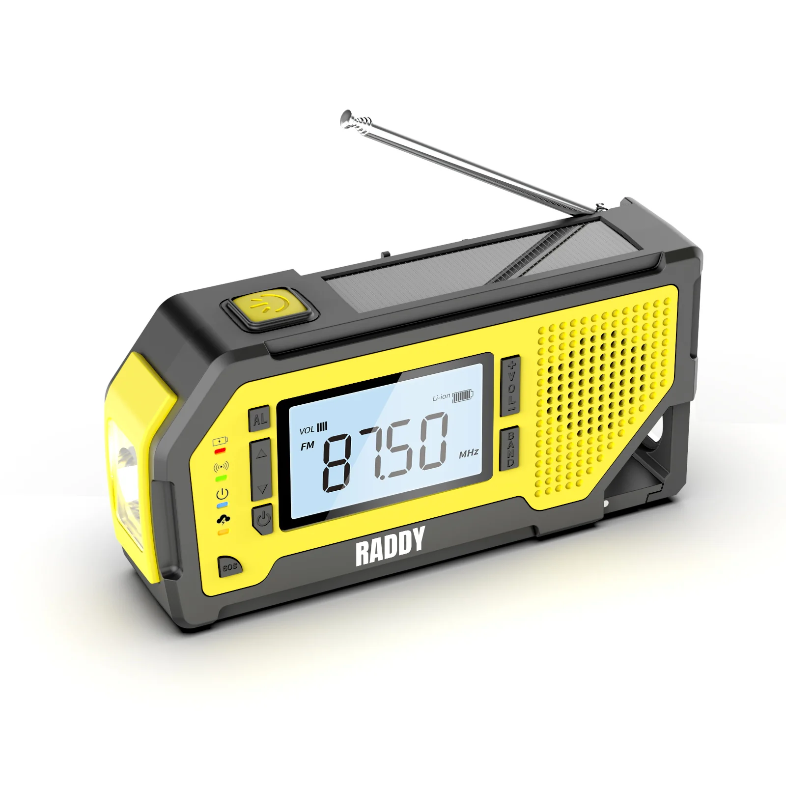 Raddy NW3 Emergency Weather Radio | NOAA Alert | Hand Crank Solar Power [DISCONTINUED] - Image 10