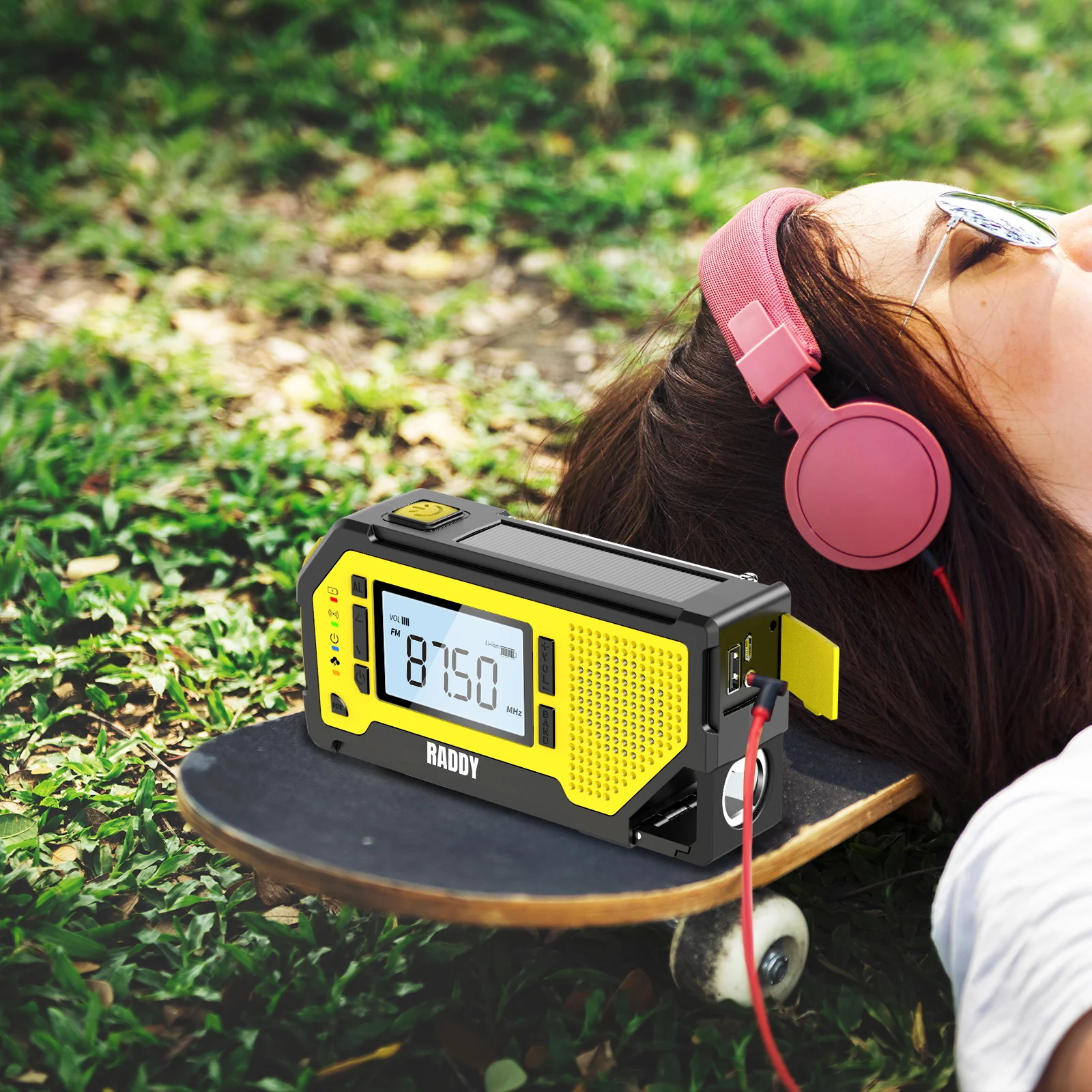 Raddy NW3 Emergency Weather Radio | NOAA Alert | Hand Crank Solar Power [DISCONTINUED] - Image 7