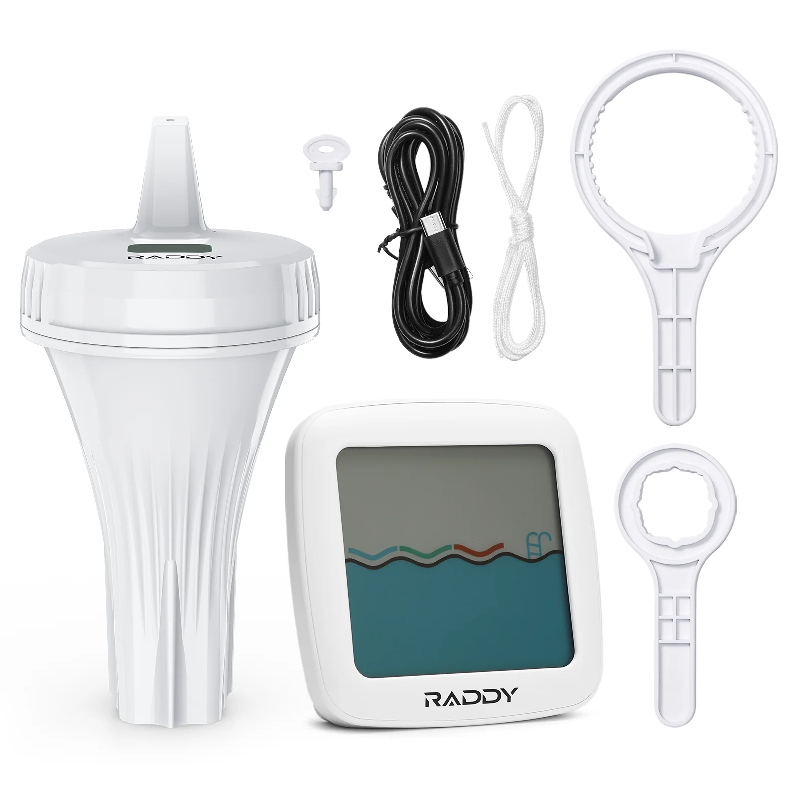 Raddy PT-2 Wireless Pool Thermometer | IPX7 | Alarm Clock | Water Comfort Level | for Pool Hot Tub Bathtub - Image 11