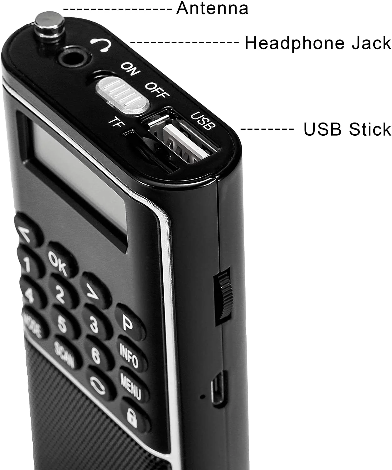 Raddy RD23 Tragbares DAB Radio | Bluetooth-Verbindung | Batteriebetrieben - Image 5
