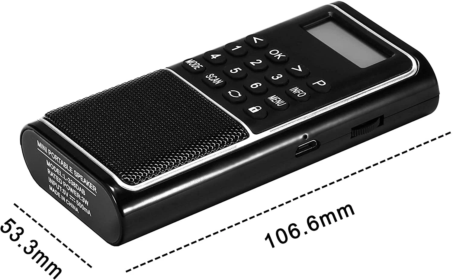 Raddy RD23 Tragbares DAB Radio | Bluetooth-Verbindung | Batteriebetrieben - Image 6