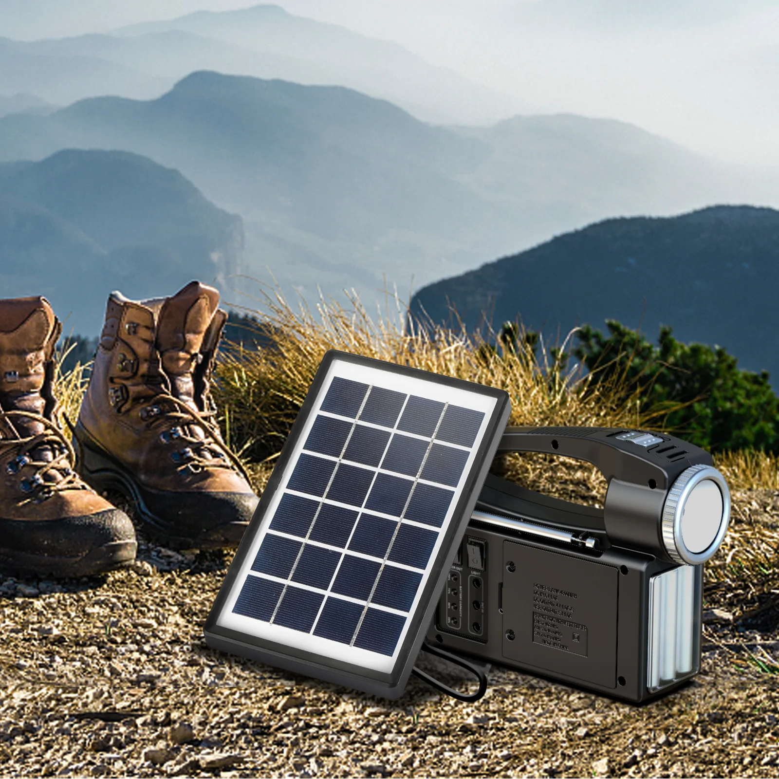Raddy RF-L3 Portable Solar Generator | with Solar Panel | Flashlight  Music Player [DISCONTINUED] - Image 12
