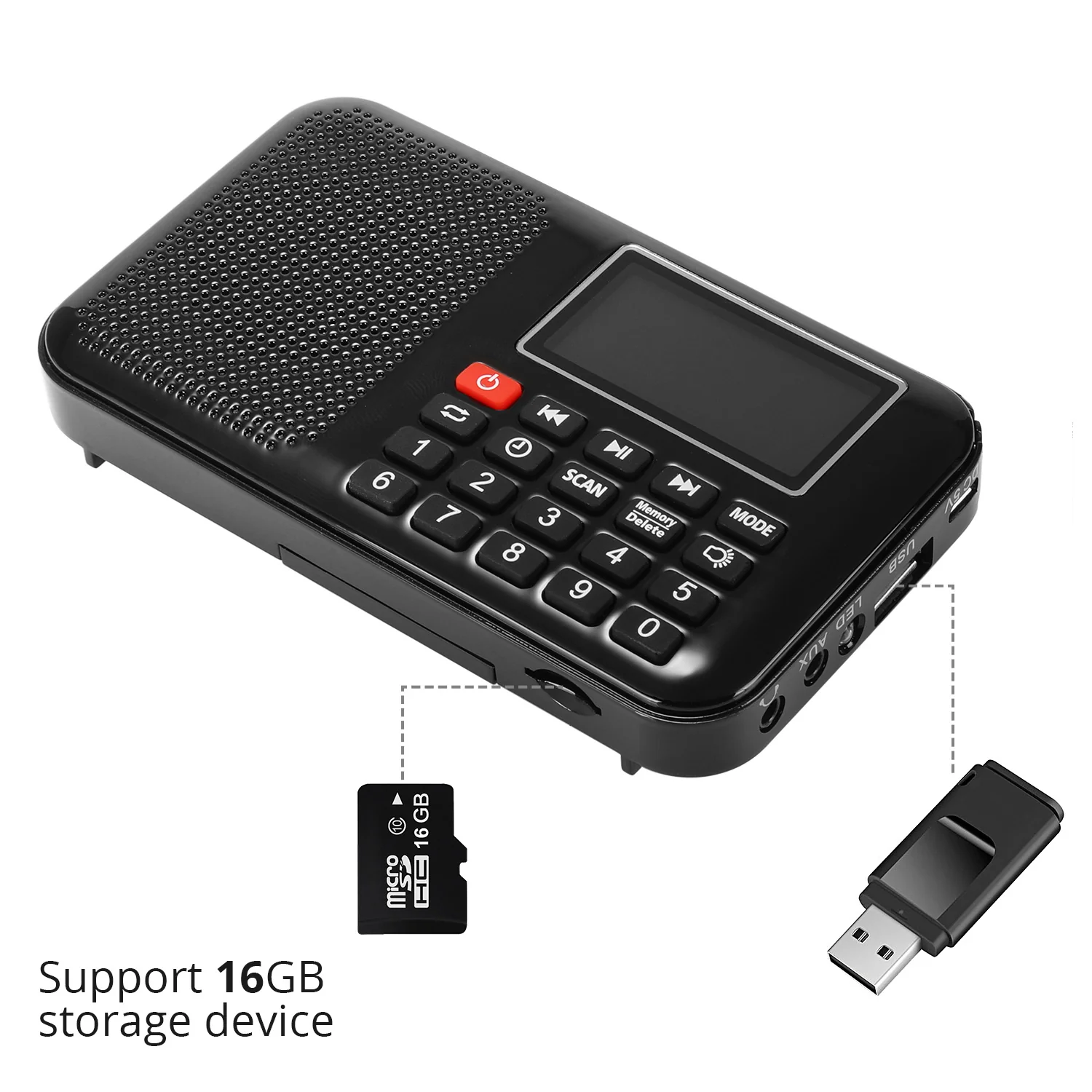 Raddy RF28 Digital Tuning FM Radio | Portable MP3 | Flashlight | Sleep Timer | Support TF Card USB Drive [DISCONTINUED] - Image 2