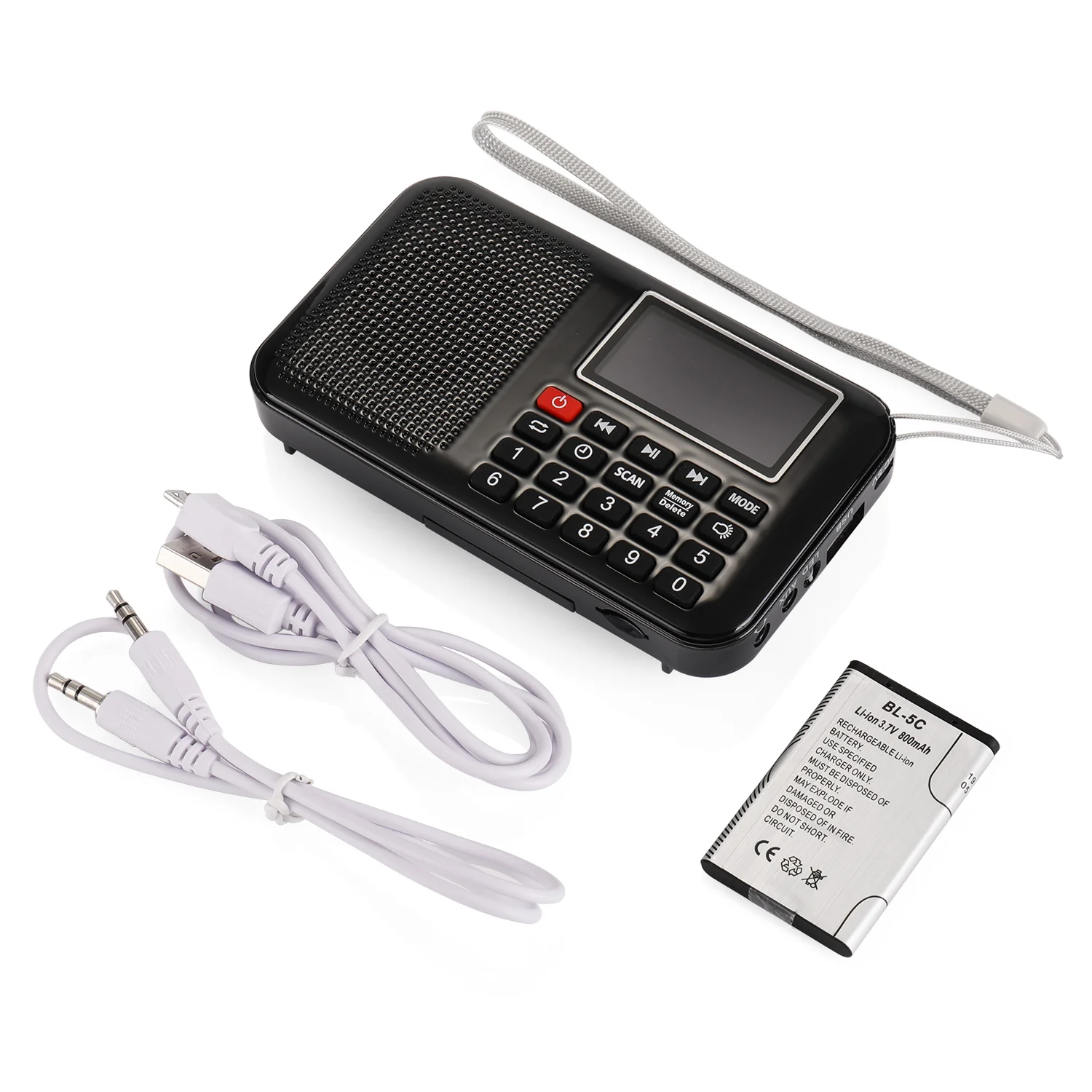 Raddy RF28 Digital Tuning FM Radio | Portable MP3 | Flashlight | Sleep Timer | Support TF Card USB Drive [DISCONTINUED] - Image 8