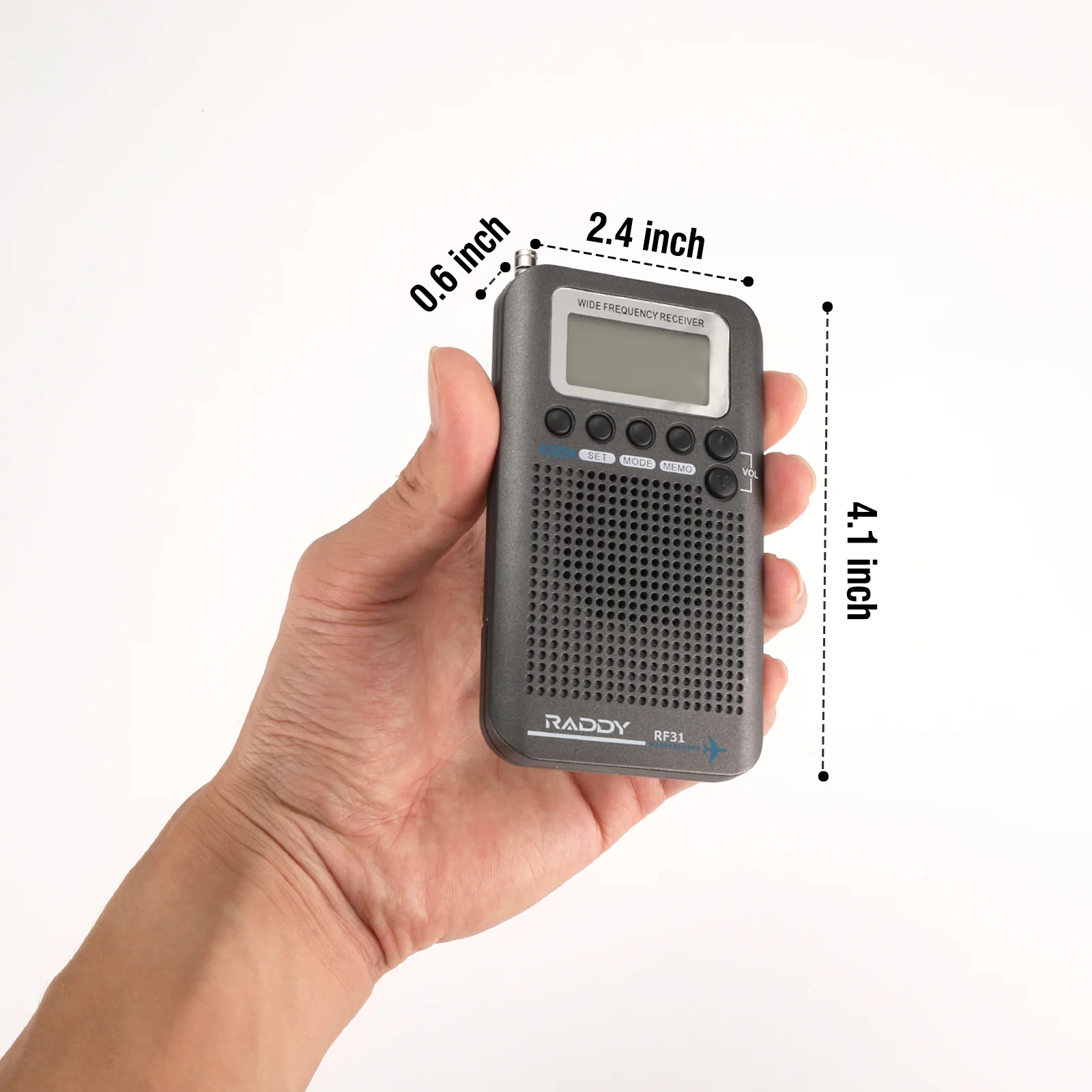 Raddy RF31 Shortwave Radio | Full Band Receiver | FM AM CB SW VHF Air Band | External Antenna [DISCONTINUED] - Image 7