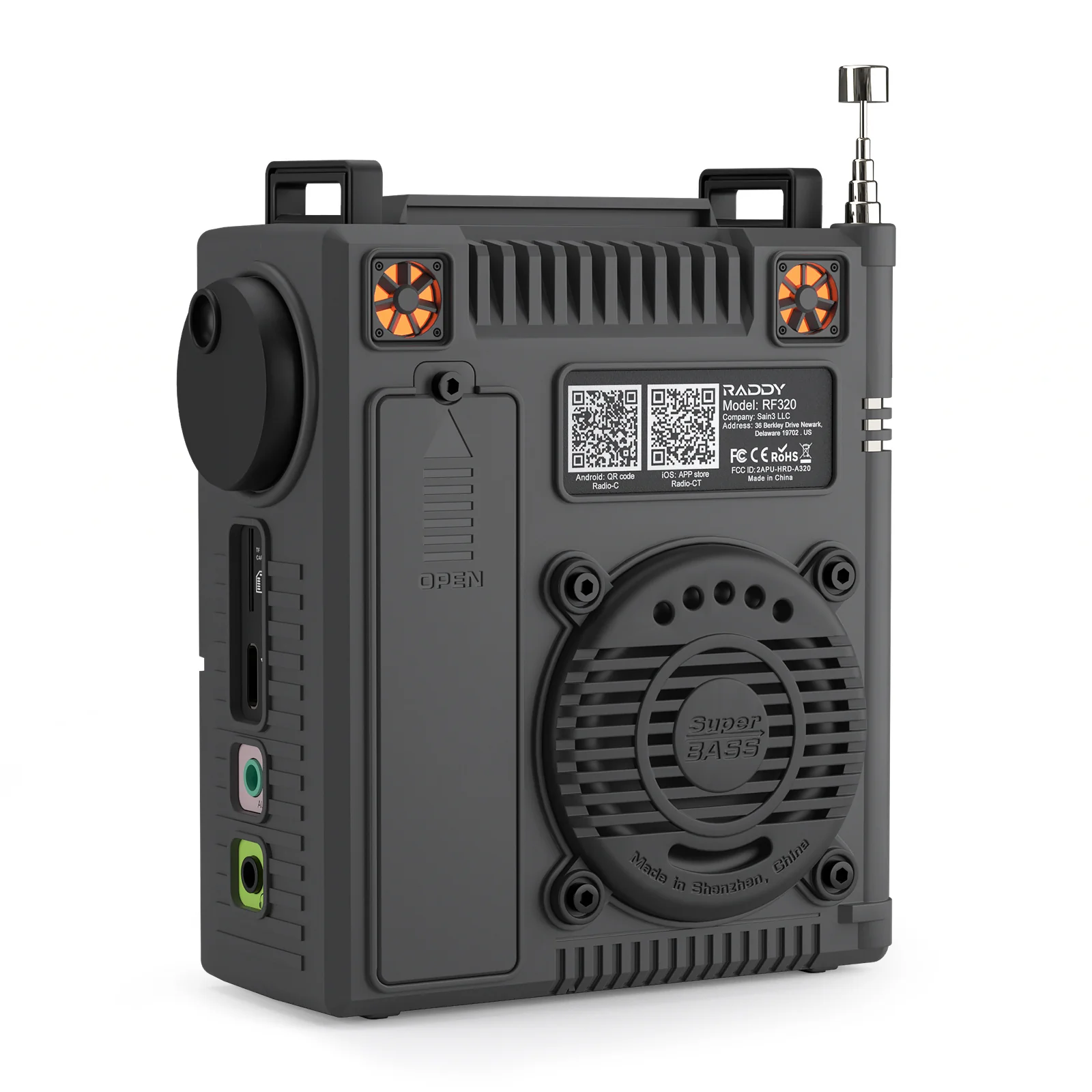Raddy RF320 Shortwave Radio | FM/AM/SW/VHF/WB/AIR | Remote Control | Bluetooth 5.0 - Image 4