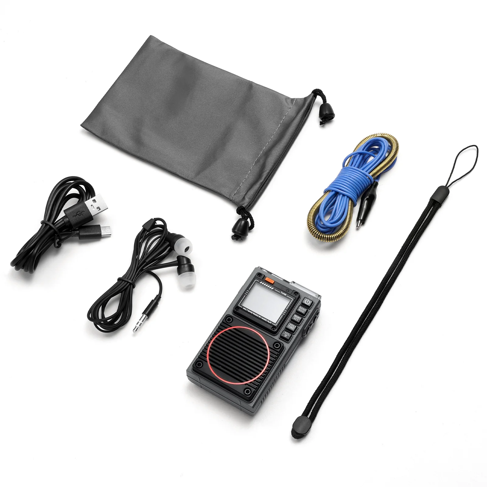 Raddy RF75A Shortwave Radio | Bluetooth 5.0 APP Control | FM AM VHF SW WB | Type-C Charging | SOS Flashlight - Image 11