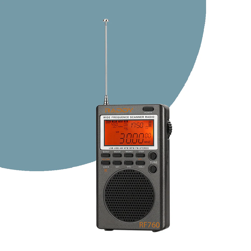 Raddy RF760 SSB Shortwave Radio FM AM SW CB VHF UHF WX AIR Marine Full Band Receiver | NOAA Alert | Rechargeable - Image 13