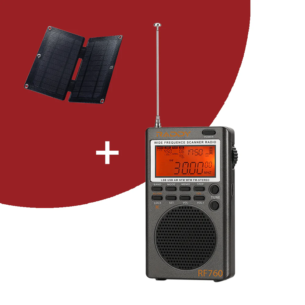 Raddy RF760 SSB Shortwave Radio FM AM SW CB VHF UHF WX AIR Marine Full Band Receiver | NOAA Alert | Rechargeable - Image 14