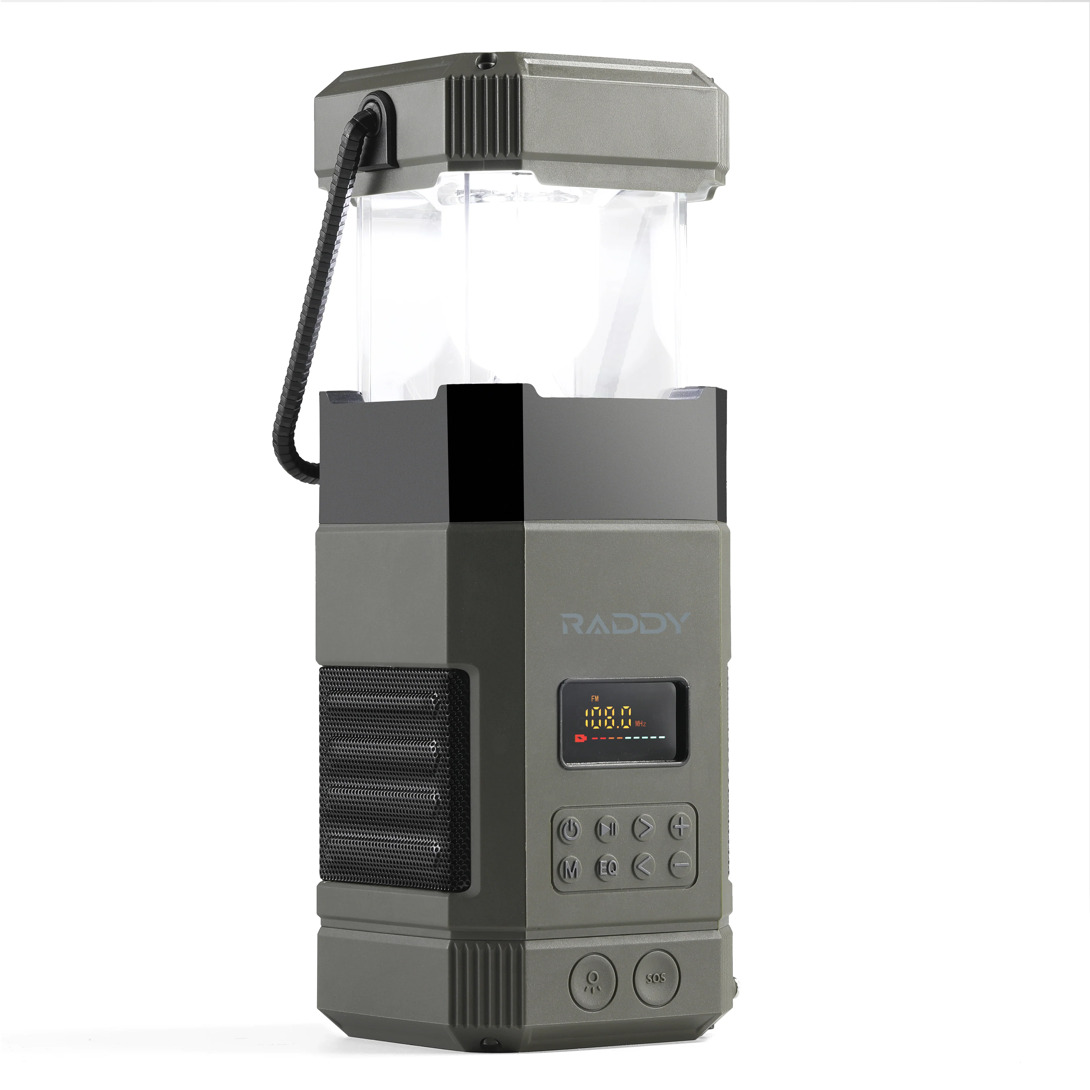 Raddy SL10 Emergency Radio | 10000mAh Hand Crank Solar Camping Lantern | IPX6 Waterproof | Bluetooth Speaker | AM FM NOAA [DISCONTINUED] - Image 2