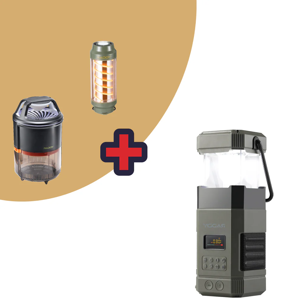 Raddy SL10 Emergency Radio | 10000mAh Hand Crank Solar Camping Lantern | IPX6 Waterproof | Bluetooth Speaker | AM FM NOAA [DISCONTINUED] - Image 8