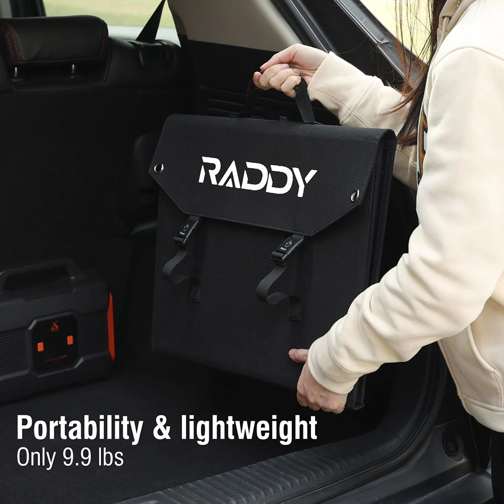 Raddy SP120 Foldable Solar Panel | 120W PV | DC/USB/QC3.0/Type-C | Solar Generator [DISCONTINUED] - Image 6