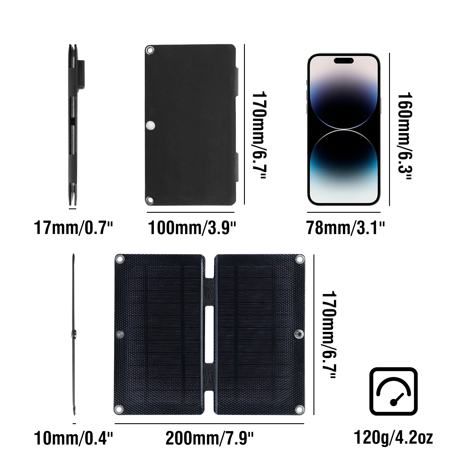 Raddy SP4 Solar Panel | 4W | Portable Foldable Charger | 5V 0.8A | Outdoor Emergency Kit - Image 5