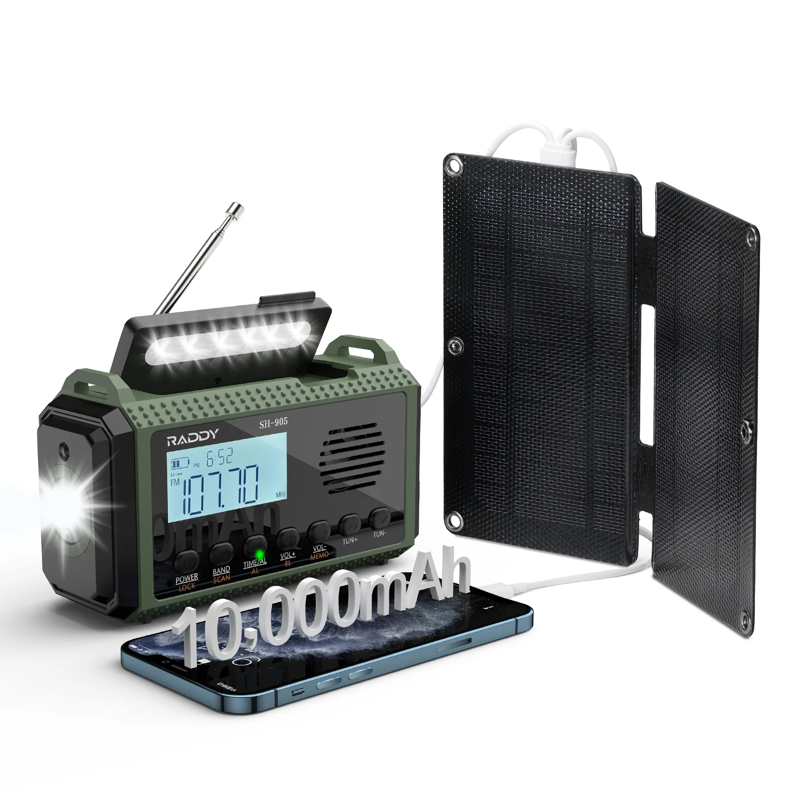 Raddy SP4 Solar Panel | 4W | Portable Foldable Charger | 5V 0.8A | Outdoor Emergency Kit - Image 7